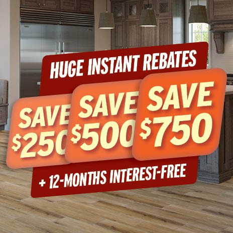 Storewide instant rebates up to $750
